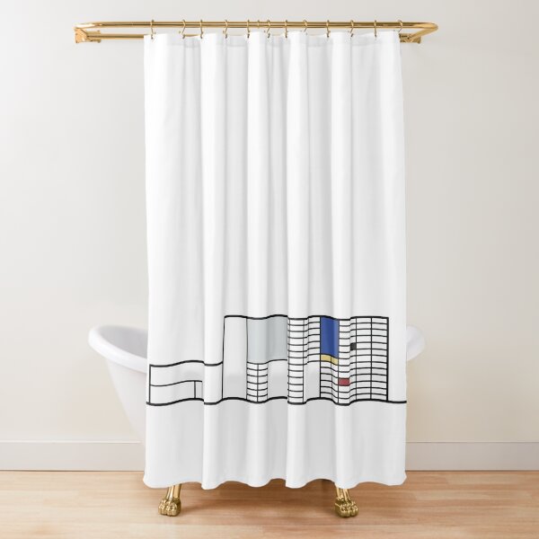 eames shower curtain