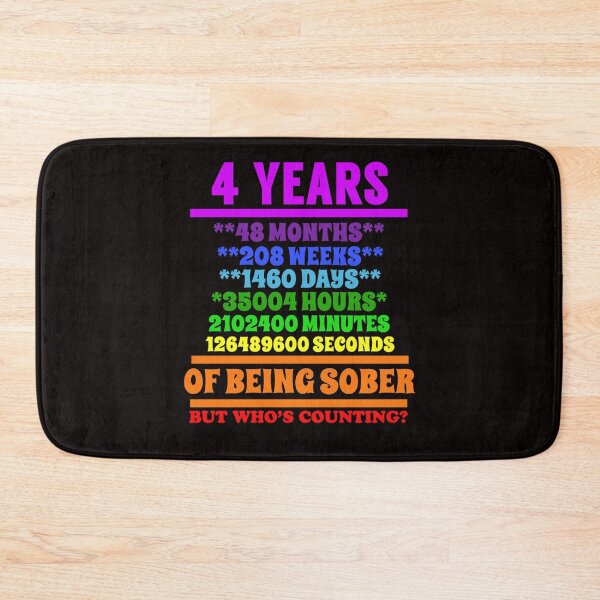 Item preview, Four Years Sober Birthday Alcoholics Anonymous AA Gift Sober Recovery designed and sold by debbieg1330.