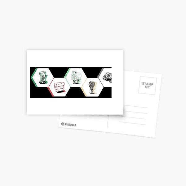 Building Resources Gamer Design - Black Postcard