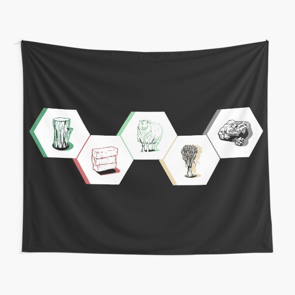 Building Resources Gamer Design - Black Tapestry
