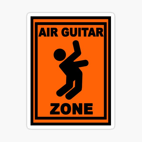 Air Guitar Zone Sticker