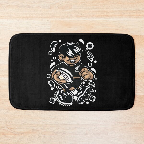 Item preview,  NZ Ab's Kiwi Rugby Cartoon Character - Fun illustration for the New Zealand Rugby lovers! designed and sold by Nickelparis.