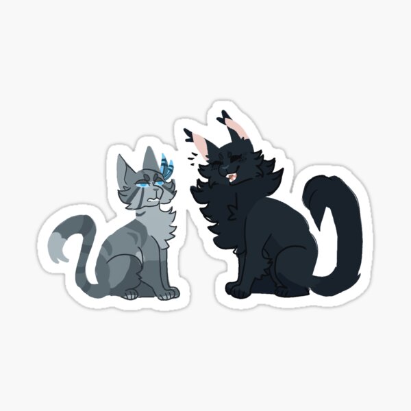 Vista previa del artículo con la obra «Jayfeather y Hollyleaf», diseñado y vendido por Moonselkie.
