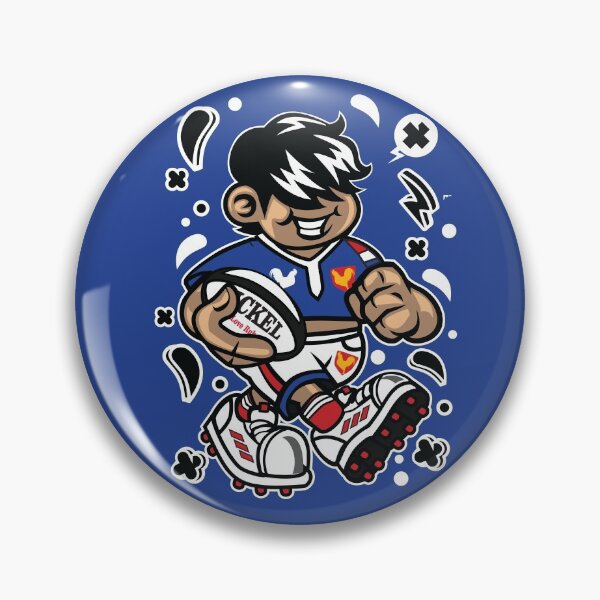 Item preview, French Rugby t-shirt - Funny French cartoon character playing Rugby Match for fun! designed and sold by Nickelparis.