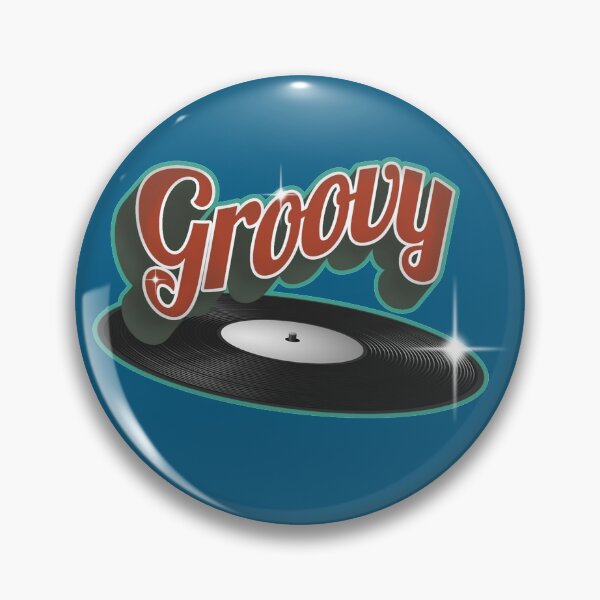 Groovy Vinyl Record Pin