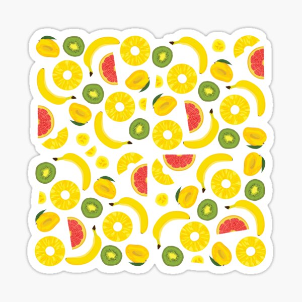 Exotic fruit pattern Sticker