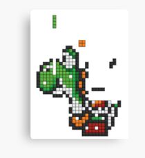 Yoshi Tetris Canvas Print