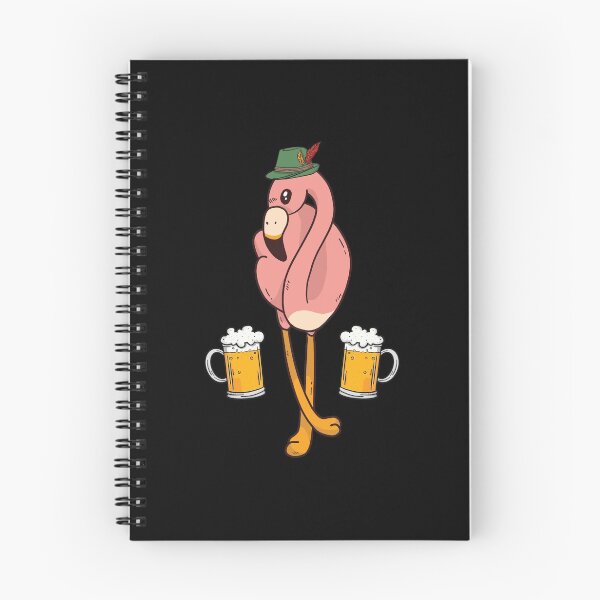 Item preview, Oktoberfest Volksfest Beer Drinking Flamingo Gift designed and sold by haselshirt.