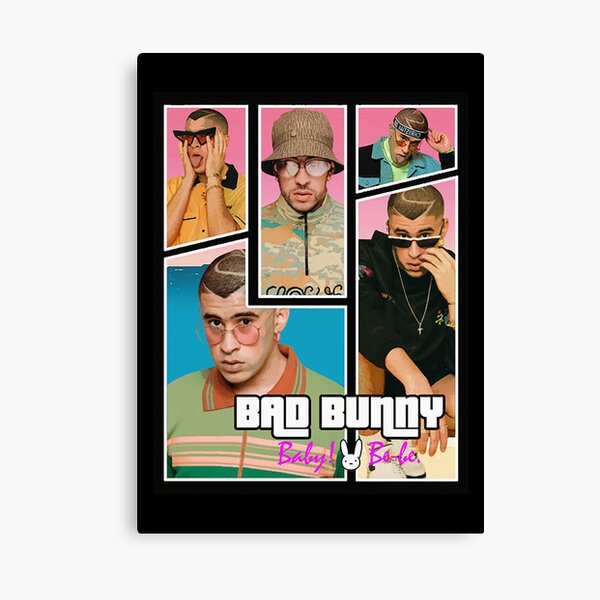 Bad Bunny Canvas Prints Redbubble