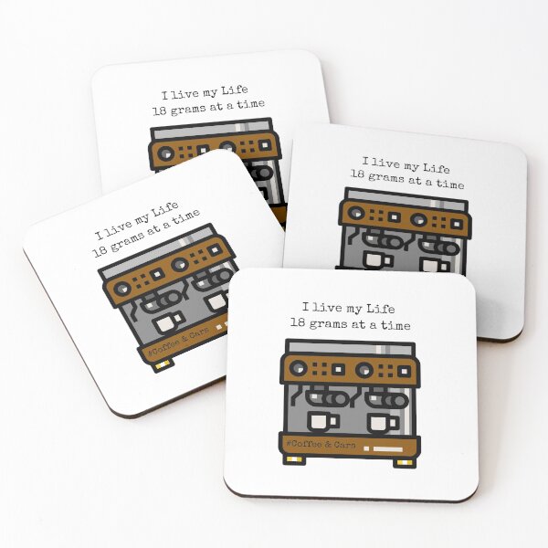 Item preview, Live my life 18 grams at a time # Coffee & Cars designed and sold by James Cruickshank.