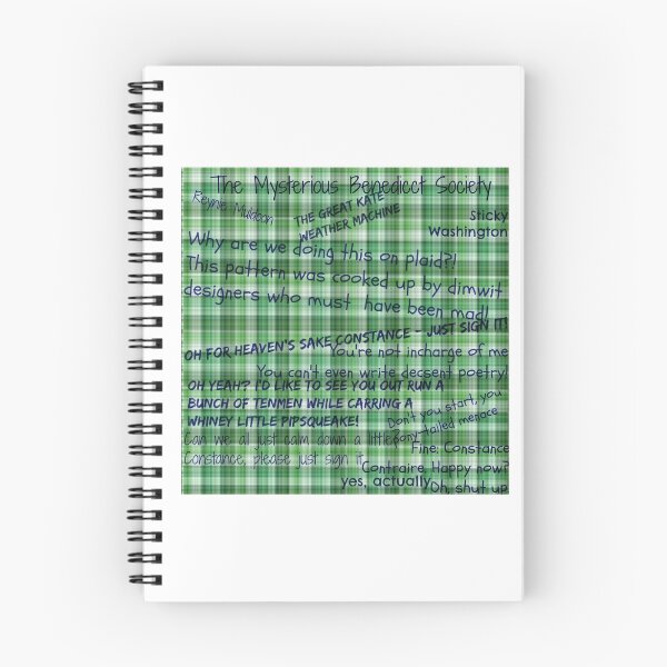 Item preview, The Mysterious Benedict Society (Plaid) designed and sold by etaworks.