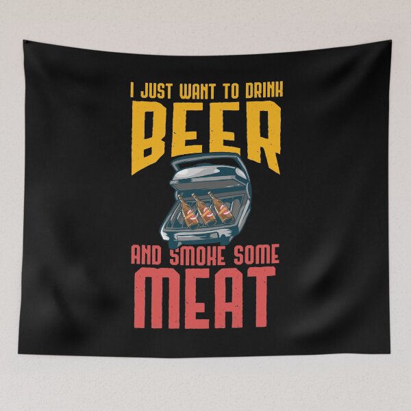 Item preview, Drink Beer And Smoke Meat BBQ Grill Gift  designed and sold by haselshirt.
