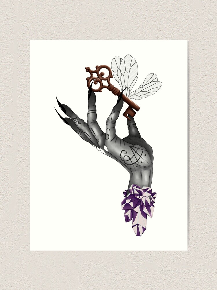 Vista alternativa de Lámina artística Crystal Witch Hand