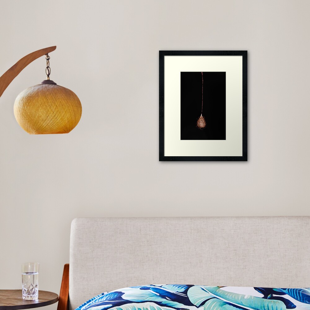 Silken Pendant Framed Art Print