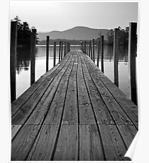 Póster Dichosa mañana en el lago George