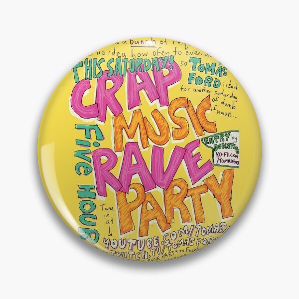 Item preview, Crap Music Rave Party - Five Hour One Man Party Livestream designed and sold by Tomás Ford.