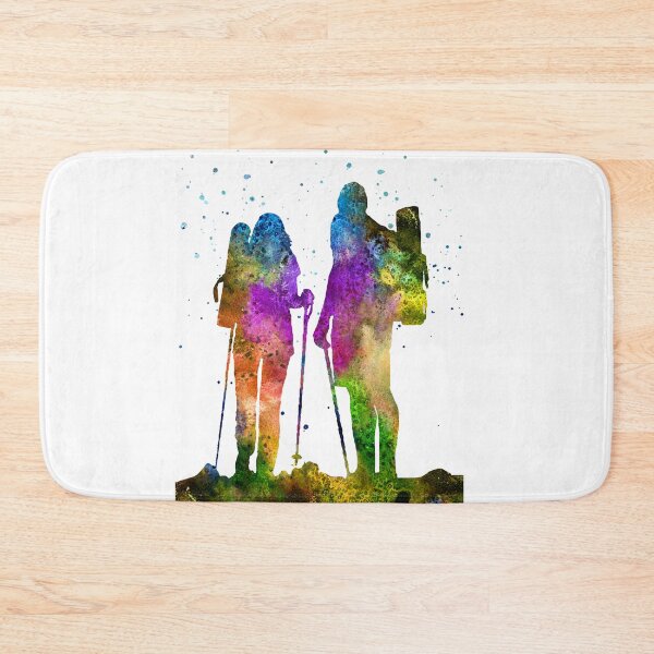 Item preview, Traveling as a couple, couple, trekking couple designed and sold by Rosaliartbook.