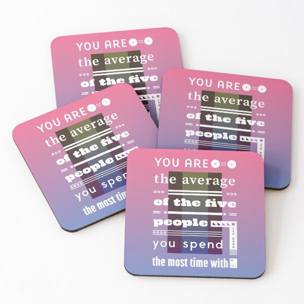 Item preview, You are the average of the five people you spend the most time with designed and sold by quotesonposters.