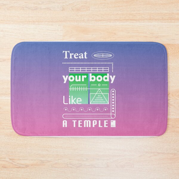 Item preview, Treat your body like a temple designed and sold by quotesonposters.