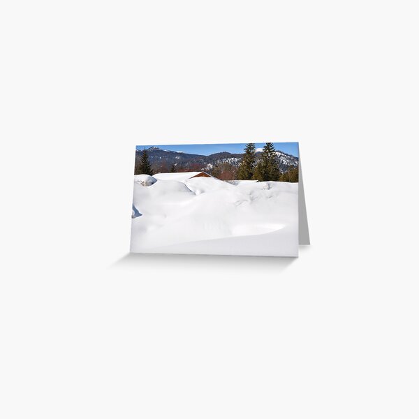 Germany, Alps, "Buried" in the Snow :) Greeting Card