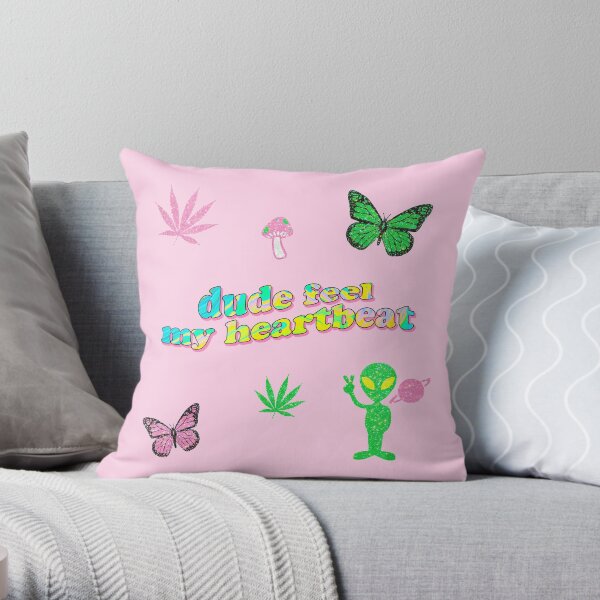blaze it sticker set Throw Pillow