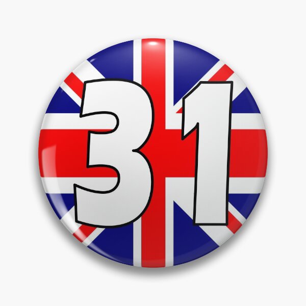 Item preview, UK flag with number 31 - thirty one designed and sold by AllShirts21.