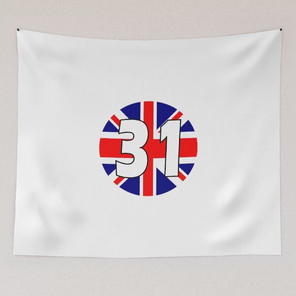 Item preview, UK flag with number 31 - thirty one designed and sold by AllShirts21.