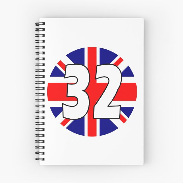 Item preview, UK flag with number 32 - thirty two designed and sold by AllShirts21.