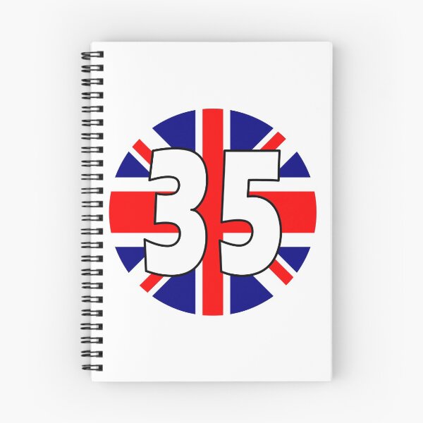 Item preview, UK flag with number 35 - thirty five designed and sold by AllShirts21.