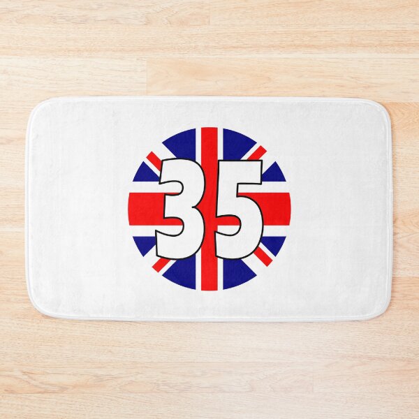 Item preview, UK flag with number 35 - thirty five designed and sold by AllShirts21.