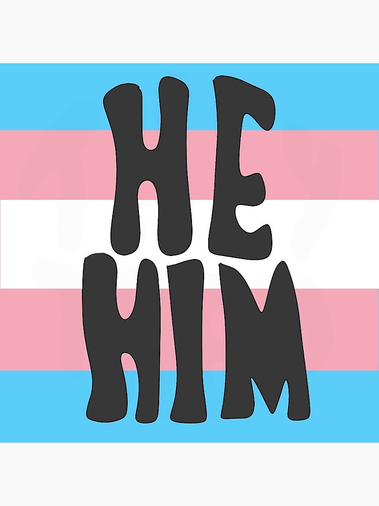 He Him Pronouns Greeting Card For Sale By Myrmidon2112 Redbubble