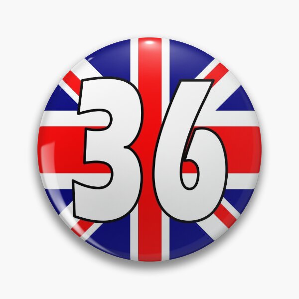 Item preview, UK flag with number 36 - thirty six designed and sold by AllShirts21.