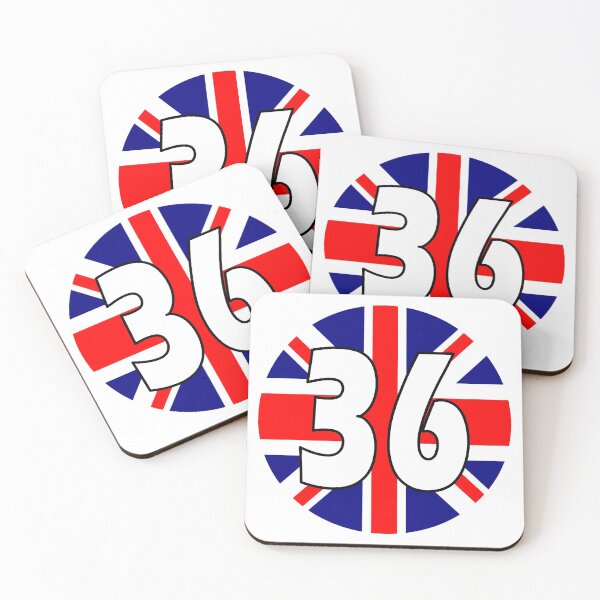 Item preview, UK flag with number 36 - thirty six designed and sold by AllShirts21.