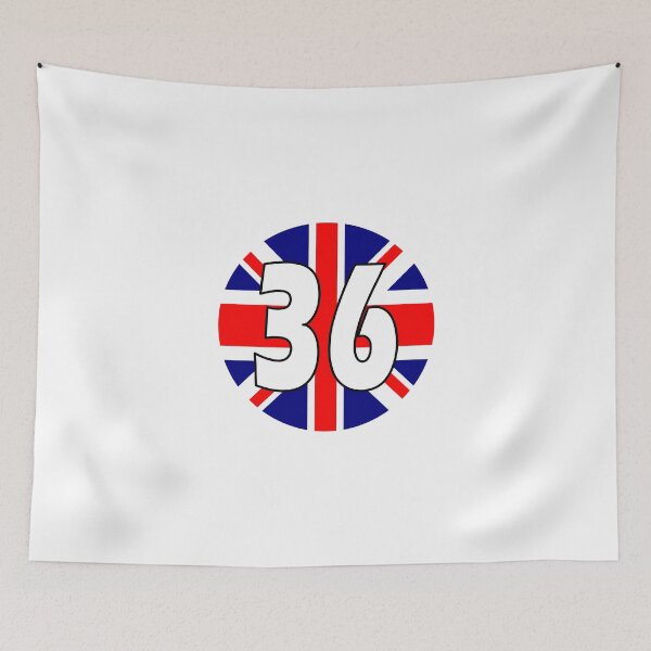 Item preview, UK flag with number 36 - thirty six designed and sold by AllShirts21.