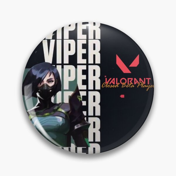 Valorant 2020 Beta Player - Agent Viper - Artwork Pin
