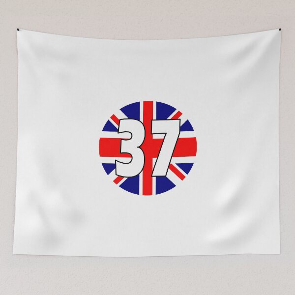 Item preview, UK flag with number 37 - thirty seven designed and sold by AllShirts21.