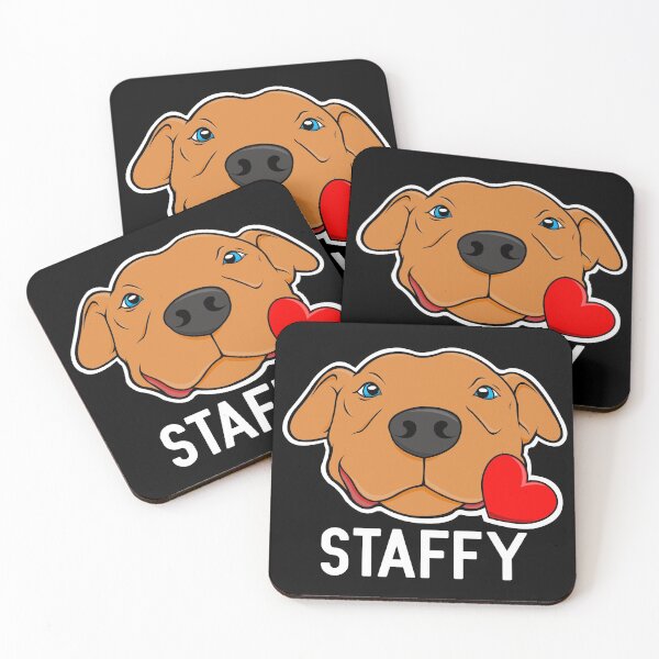 Item preview, Staffy Golden and smiling - Staffordshire Bull Terrier Design designed and sold by Cameronckjc.
