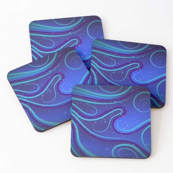 Item preview, blue abstract background wth waves designed and sold by bestoffers.