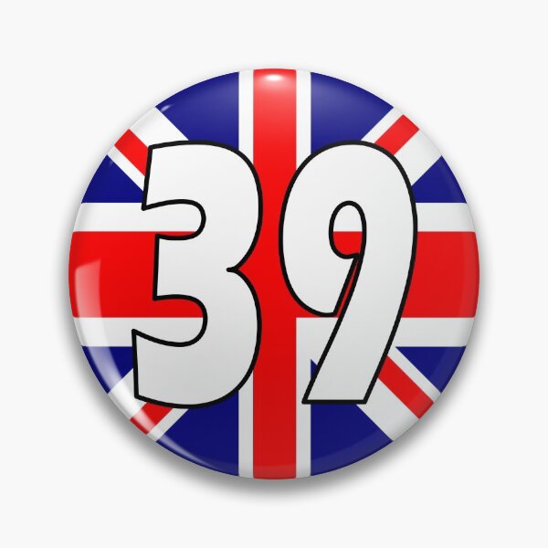 Item preview, UK flag with number 39 - thirty nine designed and sold by AllShirts21.