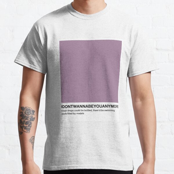 idontwannabeyouanymore (billie eilish) - Pantone Swatch Camiseta clásica