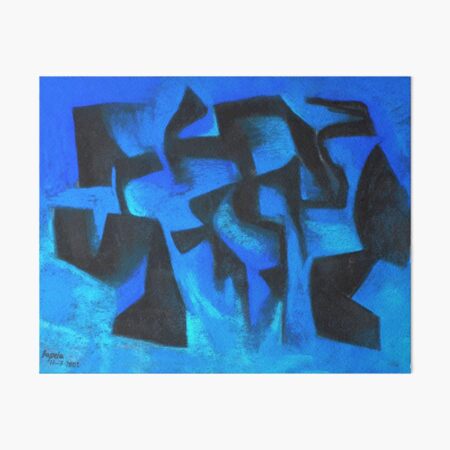 Tiefblau figuren Galeriedruck