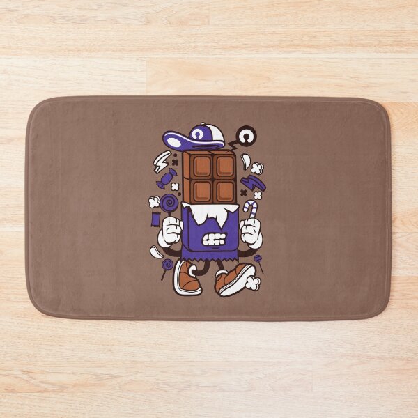 Item preview, Chocolate bar Cartoon Character T-shirt design for chocolate lovers. designed and sold by Nickelparis.