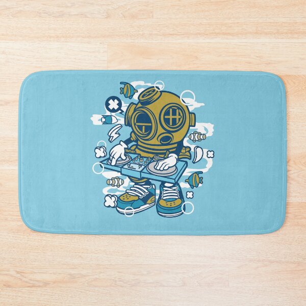 Item preview, DJ Diver Cartoon Character  designed and sold by Nickelparis.