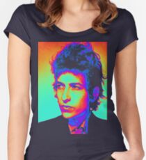Bob Dylan Psychedelic Women's Fitted Scoop T-Shirt