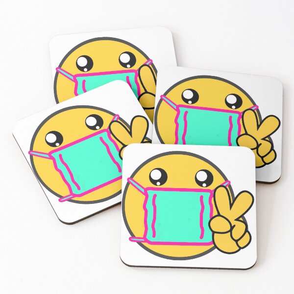 Item preview, Kawaii with peace sign reminding us to wear Face Mask designed and sold by Grixel's Paang Gala Shop.