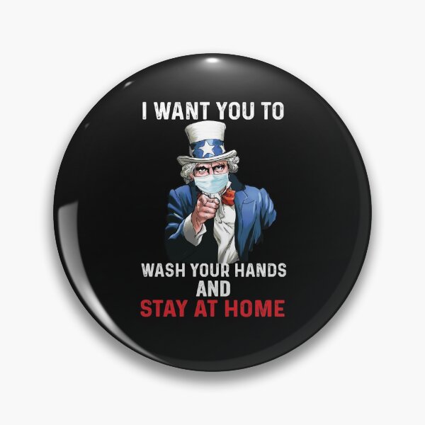 Item preview, I Want You To Wash Your Hands and stay at home Uncle Sam designed and sold by PrintOfi.