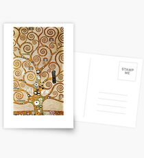 Gustav Klimt Golden Tree of Life with Bird Postcards