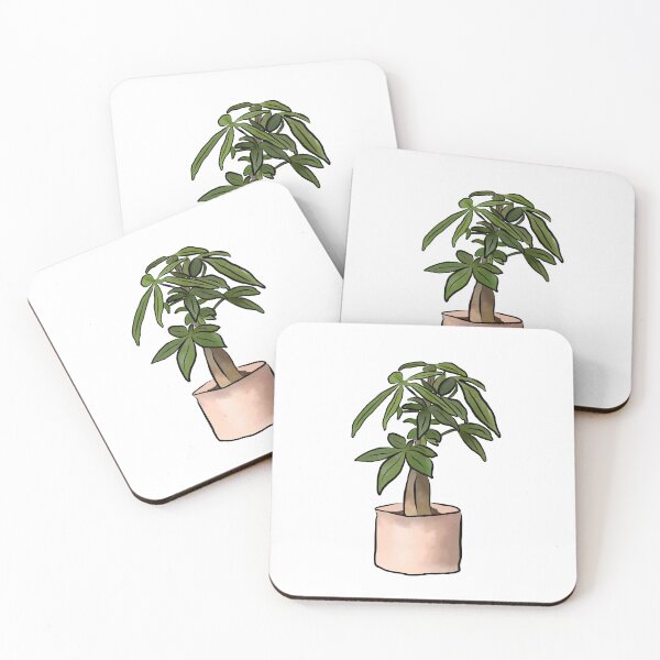 Item preview, Money Tree Plant Watercolor Illustration designed and sold by laurenthimmesch.