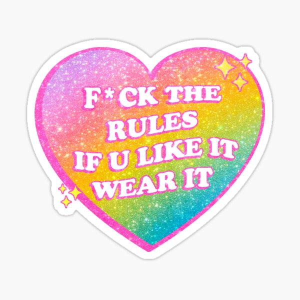 fuck tha rules! Sticker