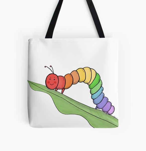 Caterpillar All Over Print Tote Bag